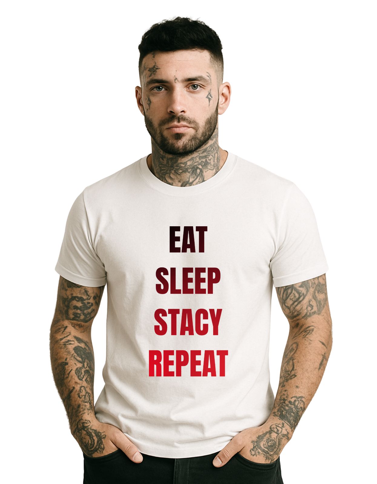 Tee-shirt - EAT SLEEP STACY REPEAT 