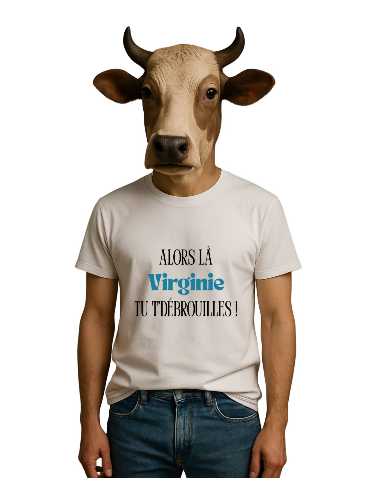 T-shirt “Alors la Virginie tu t’débrouilles” – Édition Trend TikTok